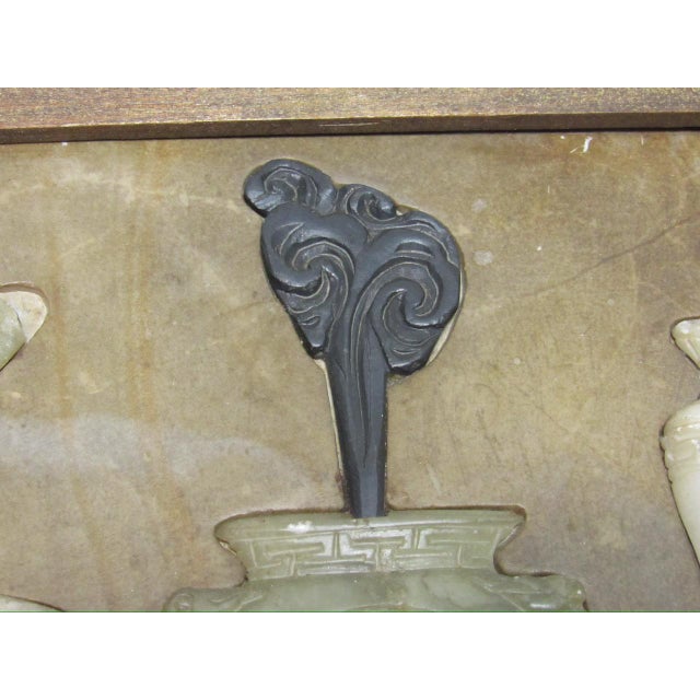 Tan Chinese Hardstone Carved Picture For Sale - Image 8 of 9