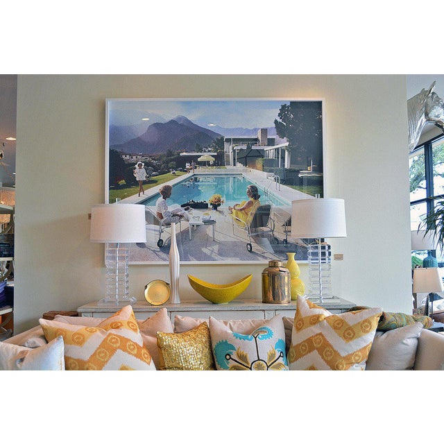 Slim Aarons "Poolside Gossip" Contemporary Authorized C-Print After Slim Aarons, Framed, 40"x30" For Sale - Image 4 of 4