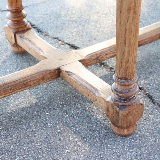 Long Early 20th Century Rustic Dining Table in Oak Wood For Sale - Image 9 of 12