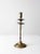 Metal Vintage Etched Brass Candlestick Holder For Sale - Image 7 of 10