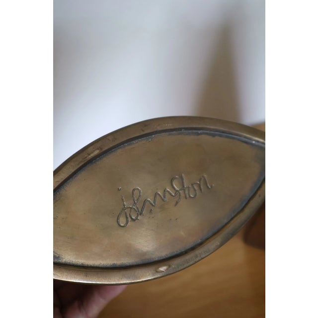 Pair of Brass Vases by James Johnston, 1960s For Sale - Image 16 of 18