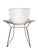Chrome Bertoia Side Chairs With Fabric Seat Pads for Knoll (Two Available) For Sale - Image 9 of 12
