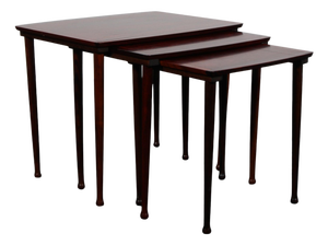 Rosewood Nesting Tables by Jørgen Aakjær, Denmark, 1960s, Set of 3