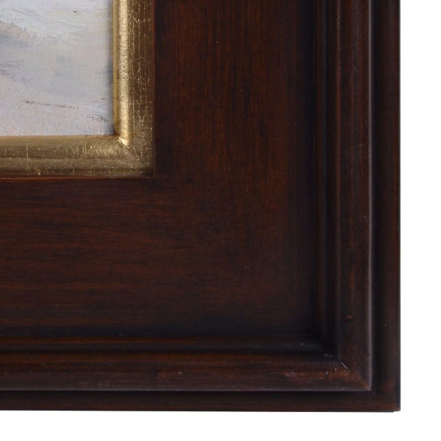 American Howard Carr "Misty Morning" Oil Painting on Canvas For Sale - Image 3 of 6