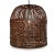 Mid 20th Century Vintage Rustic Industrial Iron Cage Basket Pendant Light For Sale - Image 5 of 8
