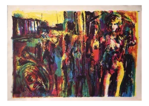 Nicola Simbari, Crazy Horse, Original Lithograph, 1977