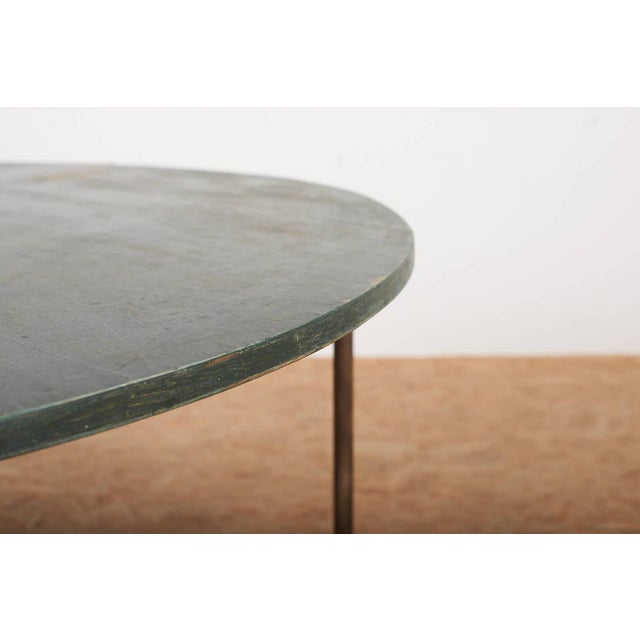 Wood Steel Tube Table in Steel Tubes and Plywood Top For Sale - Image 7 of 14