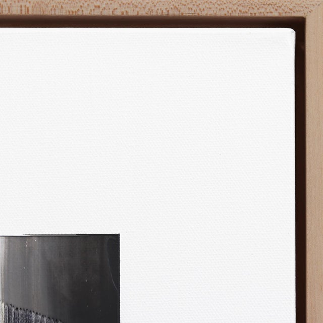 Abstract The Bristling Gray Bit Is a Part of a Bridge - Framed Monochrome Abstract Original Artwork by Raul De La Torre For Sale - Image 3 of 9