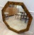 Brown Faux Tortoise Hand Painted Octagonal Large Mirror For Sale - Image 8 of 9