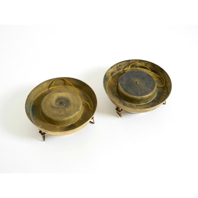 Large Maritime Ship Wall Lamps in Brass and Glass, 1950s, Set of 2 For Sale - Image 18 of 18