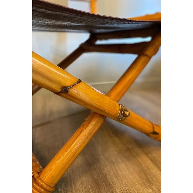 Director's Chair in Leather and Brass by Ryda Levi McGuire, 1960s For Sale - Image 11 of 18