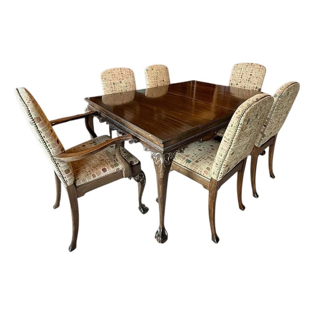 Early 20th Century Chippendale Revival Dining Set For Sale