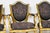 Neoclassical Set of Four Vintage Thomas W. Morgan Hand-Painted Neoclassical Gilt Armchairs For Sale - Image 3 of 14