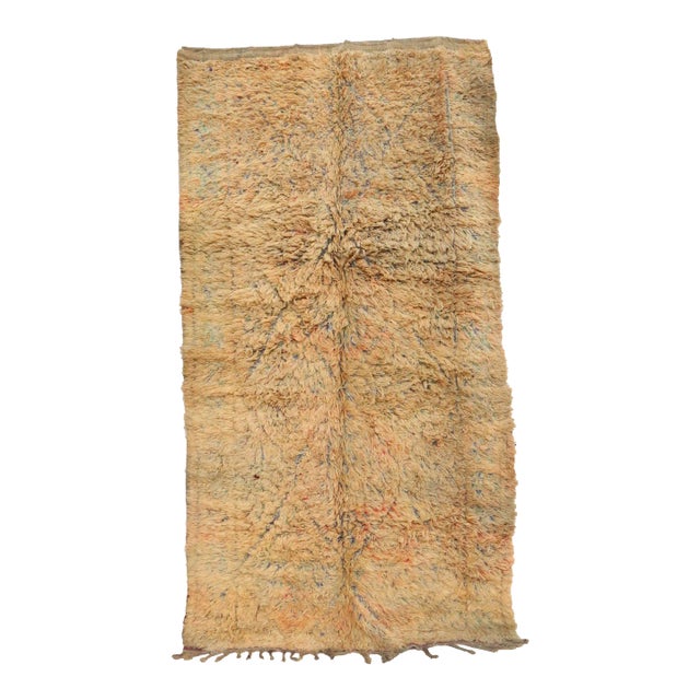 Moroccan Vintage Rug - 5'7" X 10'6" Ft For Sale