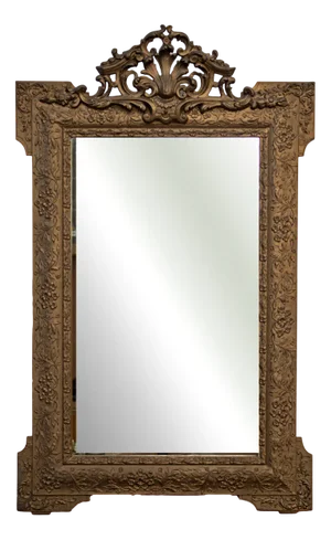 French Gilt Wood Mirror, 19th Century