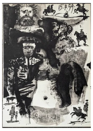 Pablo Picasso, Picadors and Matadors, 1961, Original Lithograph
