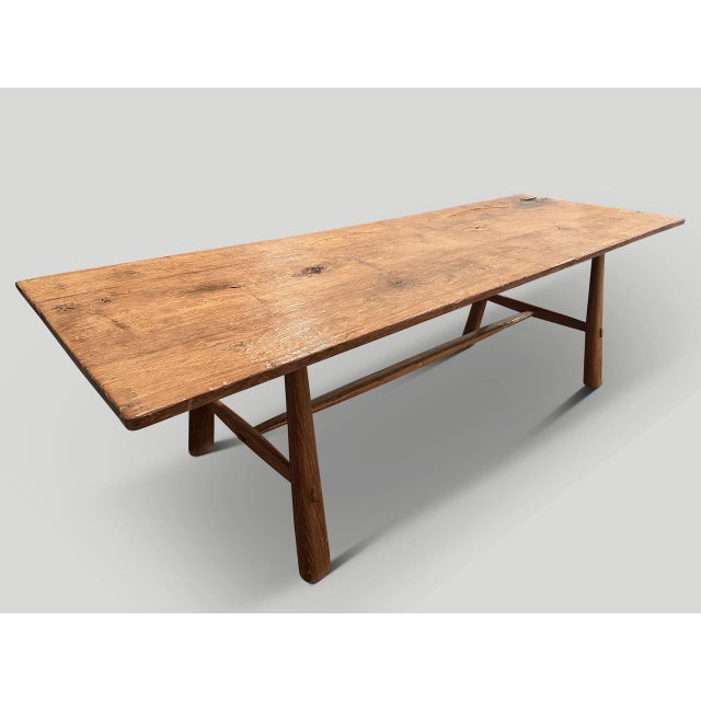 Andrianna Shamaris Midcentury Couture Teak Wood Dining Table For Sale - Image 16 of 18
