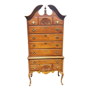 Stanley Furniture's American Craftman Collection Chippendale Cherry Highboy