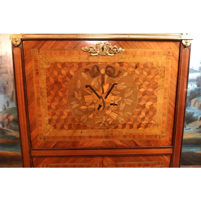 Louis XVI Secretary with Musical Attributes For Sale - Image 12 of 14