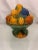Vintage Majolica Style Fruit Stacked Lidded Bowl / Catchall For Sale - Image 11 of 11