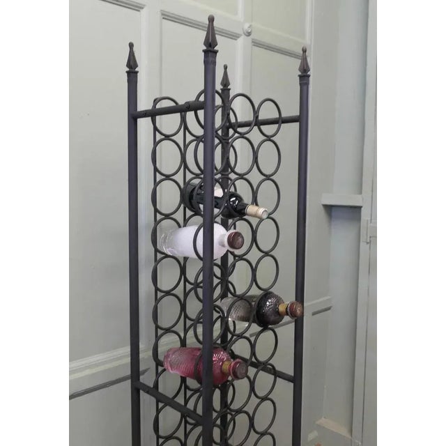 Large Gothic Style Iron Wine Rack, 1970s For Sale - Image 6 of 7