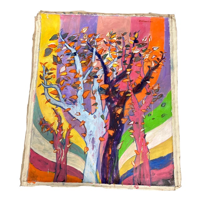 1980’s Original Abstract Expressionist Landscape Painting For Sale