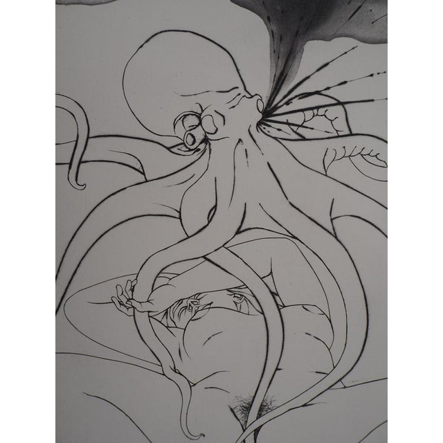 Pierre-Yves Tremois, Gorgote: Woman Captured by a Woman, Original Etching For Sale - Image 4 of 8