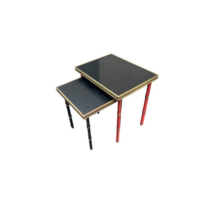 Seconde table dimensions : 30 x 30 x 36 cm I have official proof of authenticity such as vintage catalogs, designer...