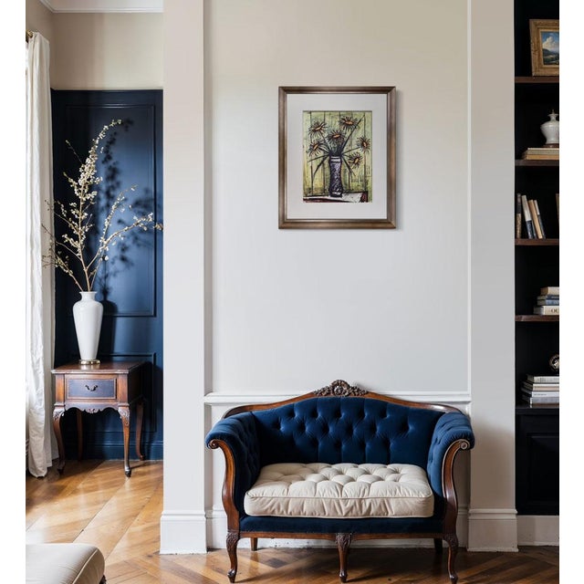 Bernard Buffet Lithograph. RARE Limited-Edition. Size : 40cm x 50cm. Frame: 22in. x 26in. Dated and signed in the matrix....