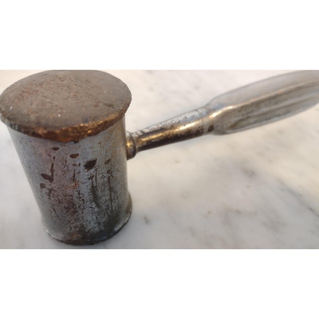 Heavy vintage bone hammer / orthopedic mallet - decorative item.