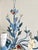 Blue Vintage Floral Painted Steel Five-Light Chandelier from Lamparas Schuller, Spain, 1990s For Sale - Image 8 of 18
