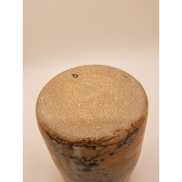Vintage 1980s Hand Thrown Pottery Vase For Sale - Image 4 of 5