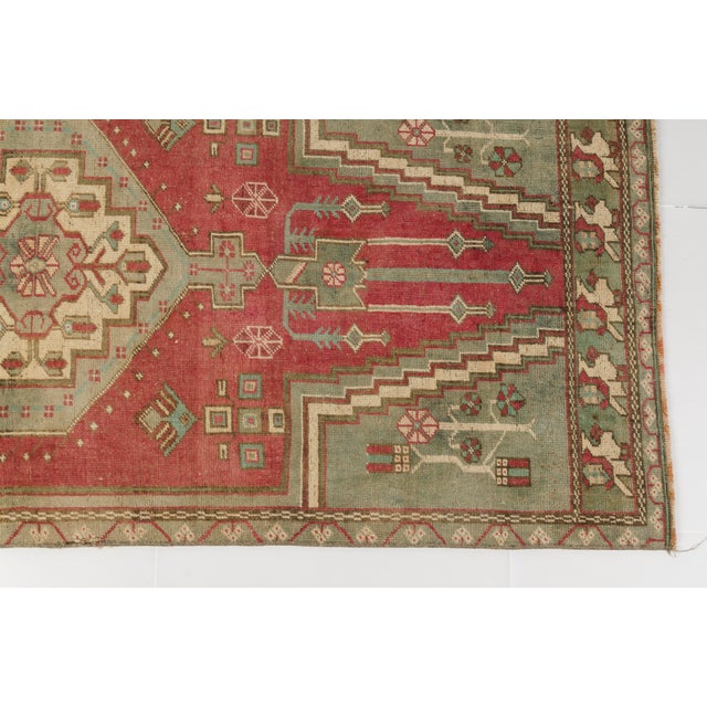 Oushak Antique Handknotted Rug For Sale - Image 4 of 11