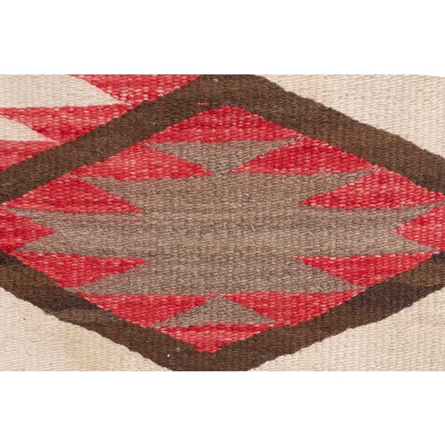 Textile Vintage Circa 1950 Navajo Style Rug 3ft 5in X 6ft 10in For Sale - Image 7 of 8