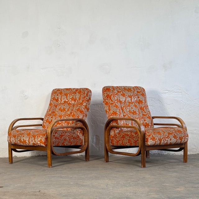 Vintage Art Deco Style Chairs, 1960, Set of 2 For Sale - Image 10 of 15