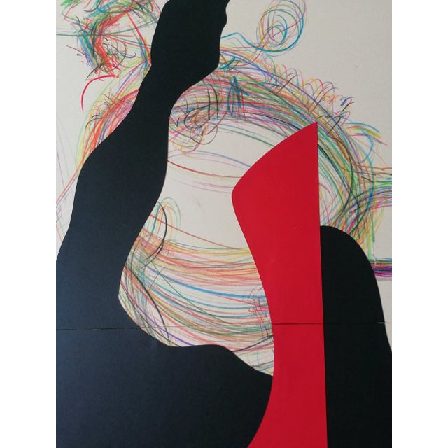 Stefano Mazzolini, Manulata, 2023, Collage & Pastel on Paper For Sale - Image 3 of 9