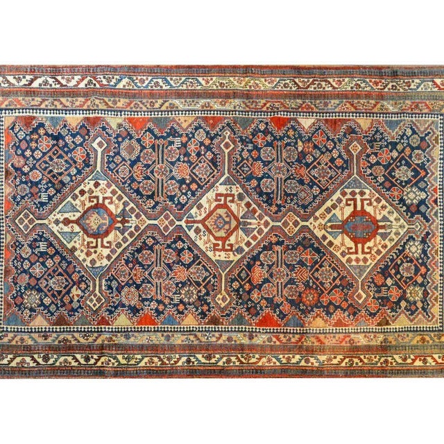 1910s Early 20th Century Ghashgaei Rug For Sale - Image 5 of 11