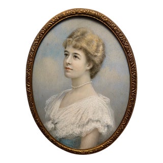 1903 Herbert Sidney Percy Portrait Miniature of a Lady For Sale