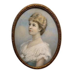 1903 Herbert Sidney Percy Portrait Miniature of a Lady