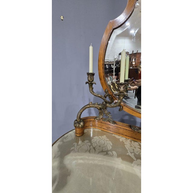Brown French Satinwood Dressing Table, 1880s For Sale - Image 8 of 14