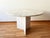 Stone Postmodern Cream Off White Round Travertine Dining Table with Pedestal Base, 1970s For Sale - Image 7 of 11