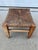 Wood 19th Century Maple Footstool Ottoman With Rush Seat and Tapered Legs For Sale - Image 7 of 12