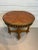 French Vintage Bronze Ormolu-Mounted Oval Marquetry End or Side Table, C. 1940s For Sale - Image 3 of 12
