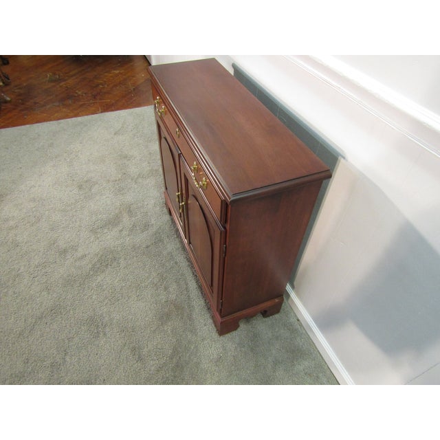 Traditional Harden Solid Cherry Console Cabinet For Sale - Image 3 of 8