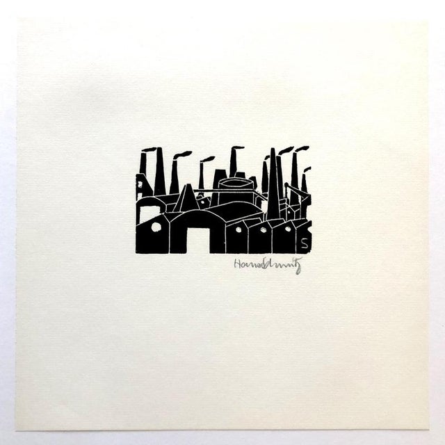 Contemporary Hans Schmitz, Industrie, 1918, Linocut, Paper For Sale - Image 3 of 4