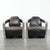 Leather Aviator Armchairs with Aluminum Frames, Set of 2 For Sale - Image 17 of 17