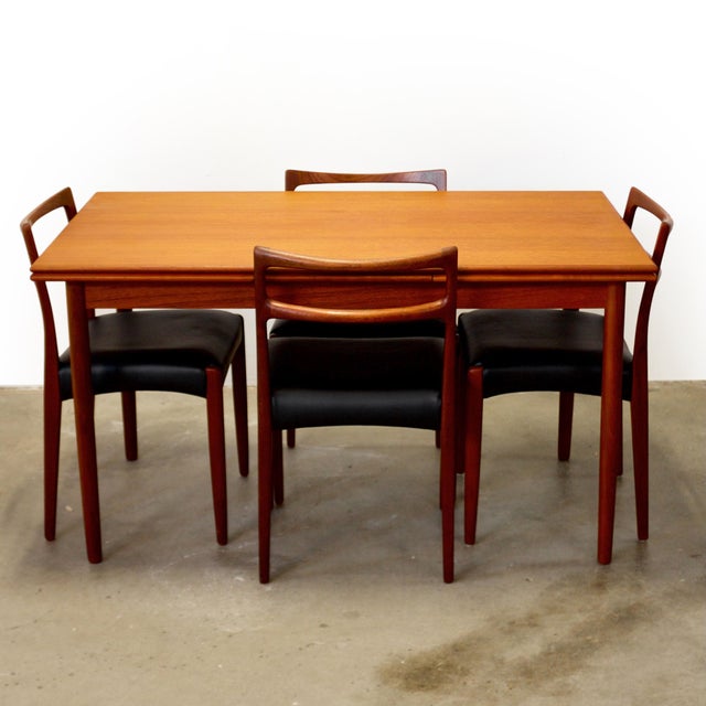 Danish Teak Draw Leaf Dining Table For Sale - Image 13 of 13