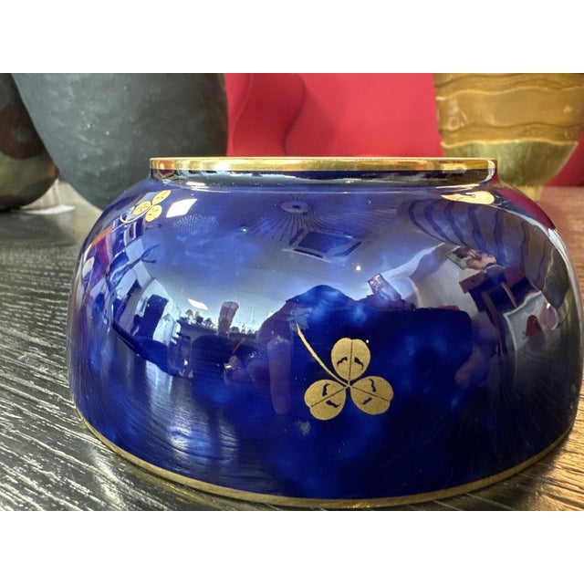 Blue and Gold Porcelain Bowl from Sèvres, 1921 For Sale - Image 4 of 10