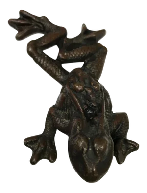 Bronze Frog Figurine