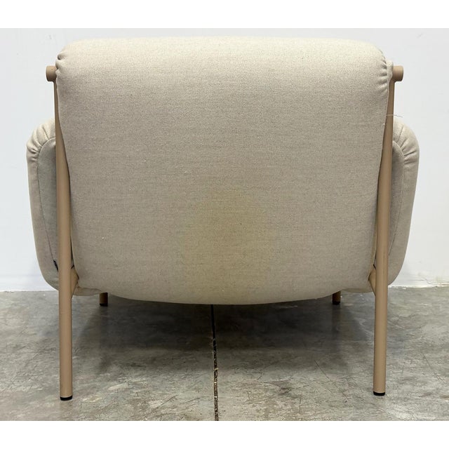 Vintage Ami Cashmere, Metal Lounge Chairs, Jonah Takagi, Hallgeir Homstvedt, Pair. For Sale In Miami - Image 6 of 11